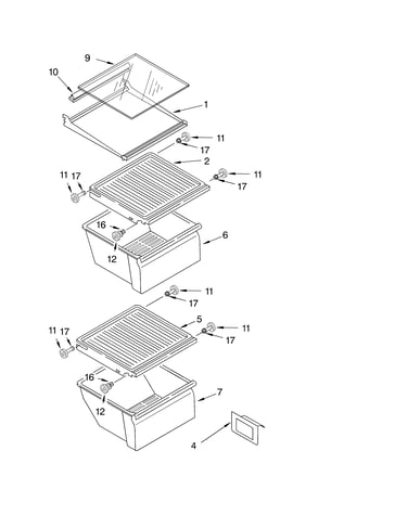 Refrigerator shelf