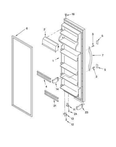 Refrigerator door
