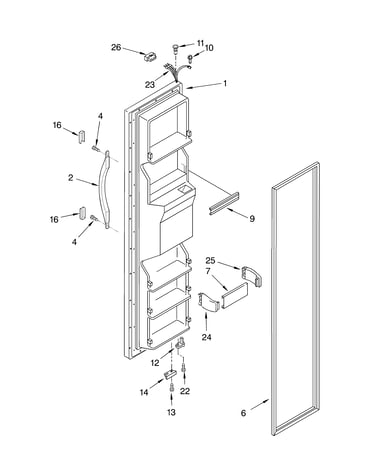 Freezer door