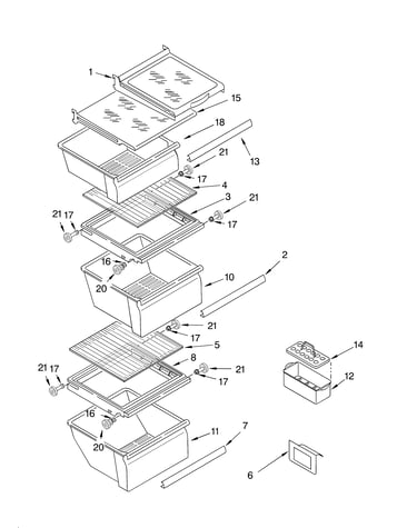 Refrigerator shelf