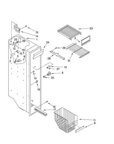 Freezer liner