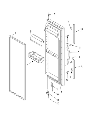 Refrigerator door