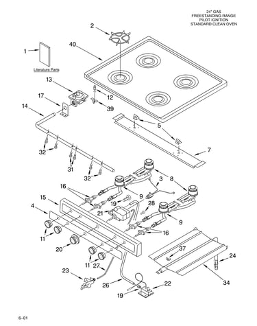Cooktop and manifold/literature
