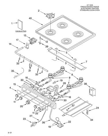 Cooktop and manifold/literature