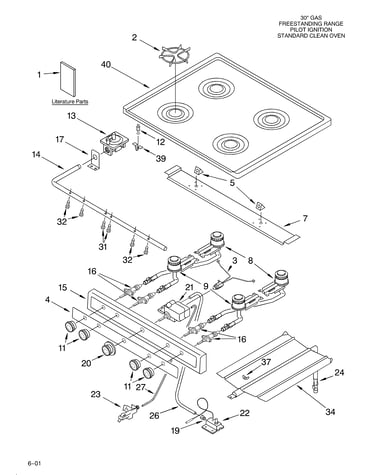 Cooktop and manifold/literature