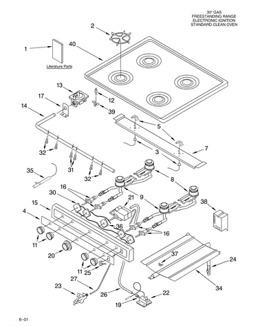 Cooktop and manifold/literature