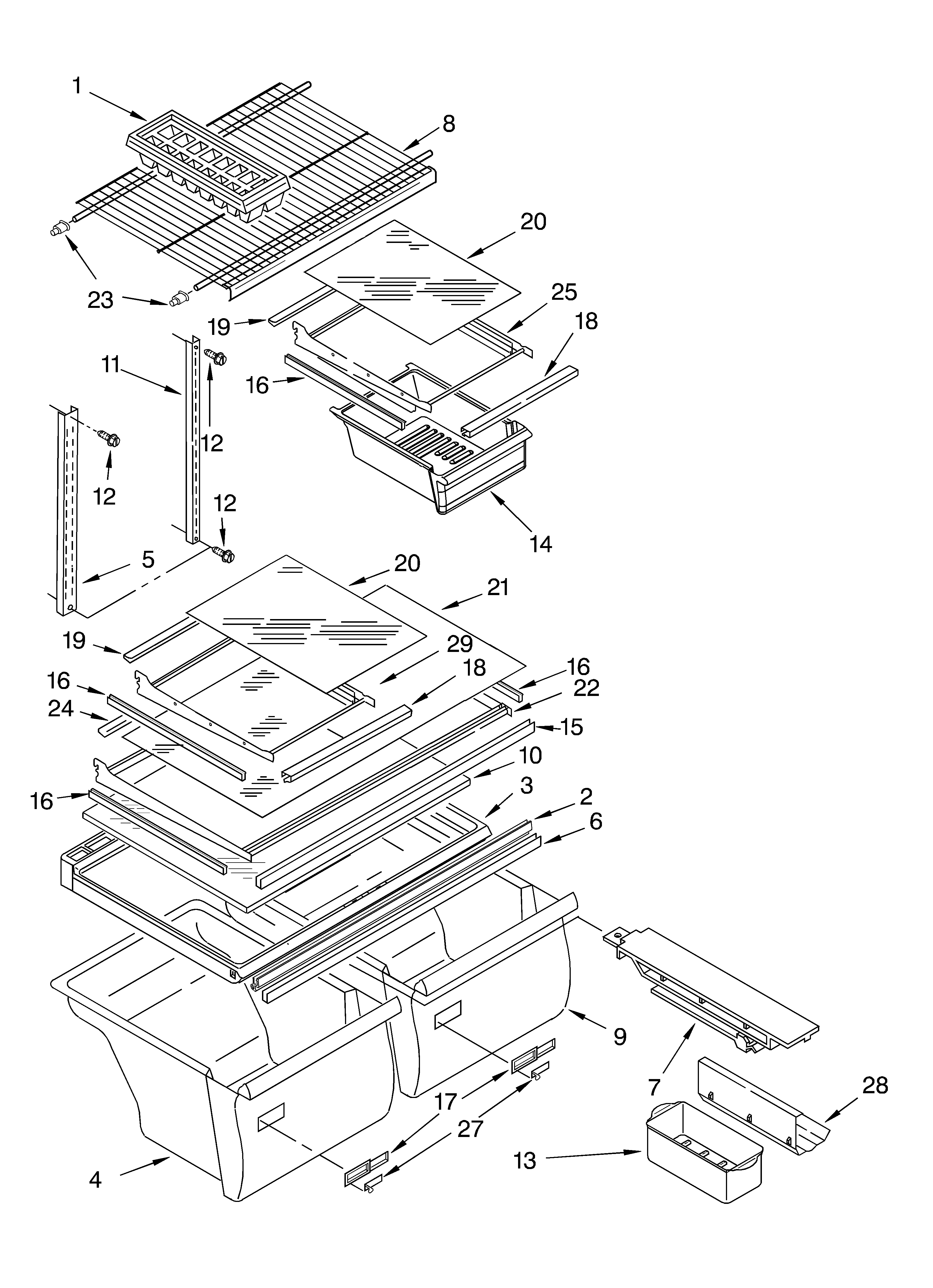 Shelf/optional
