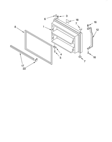 Freezer door