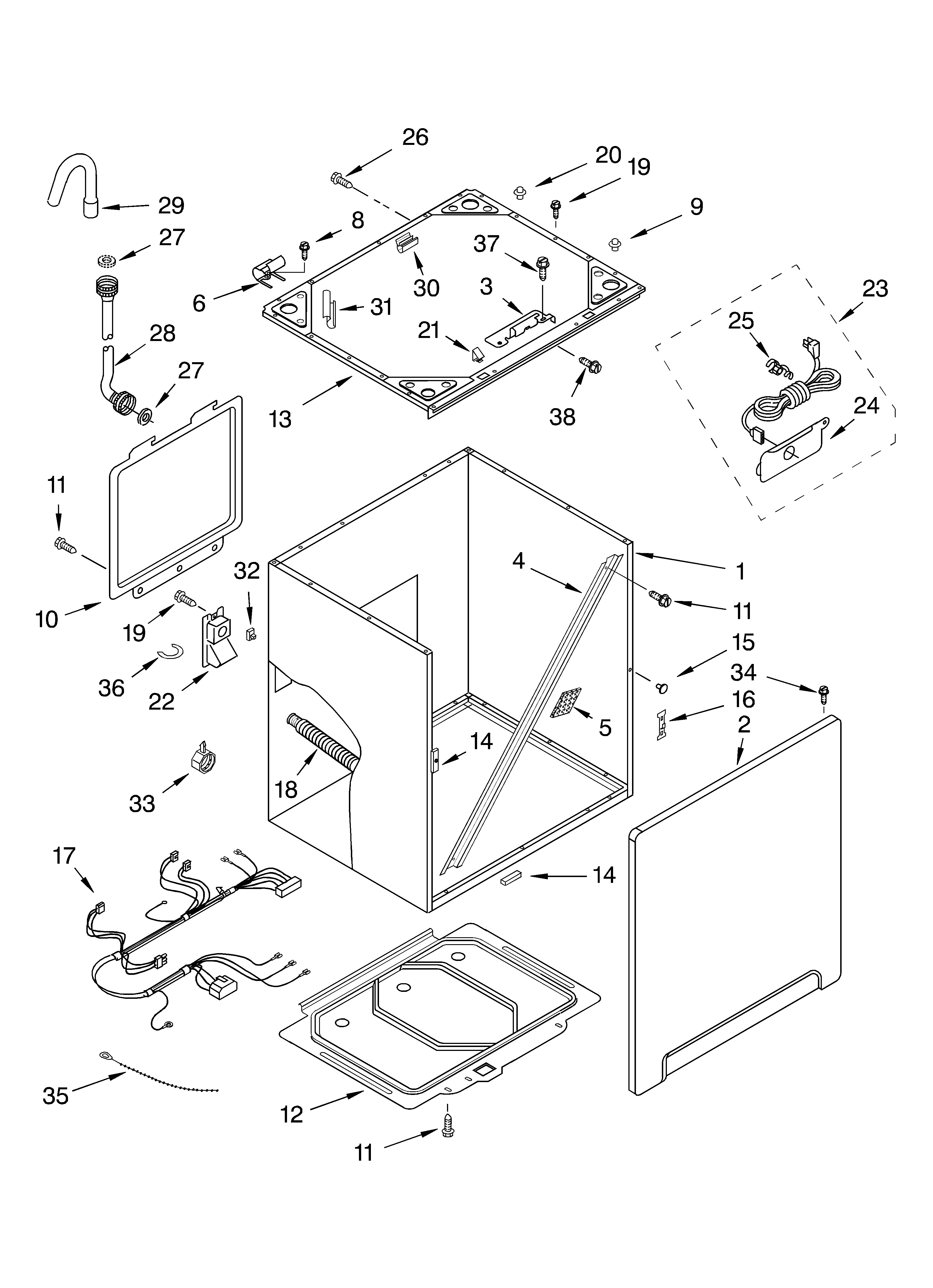 CABINET AND FRAME
