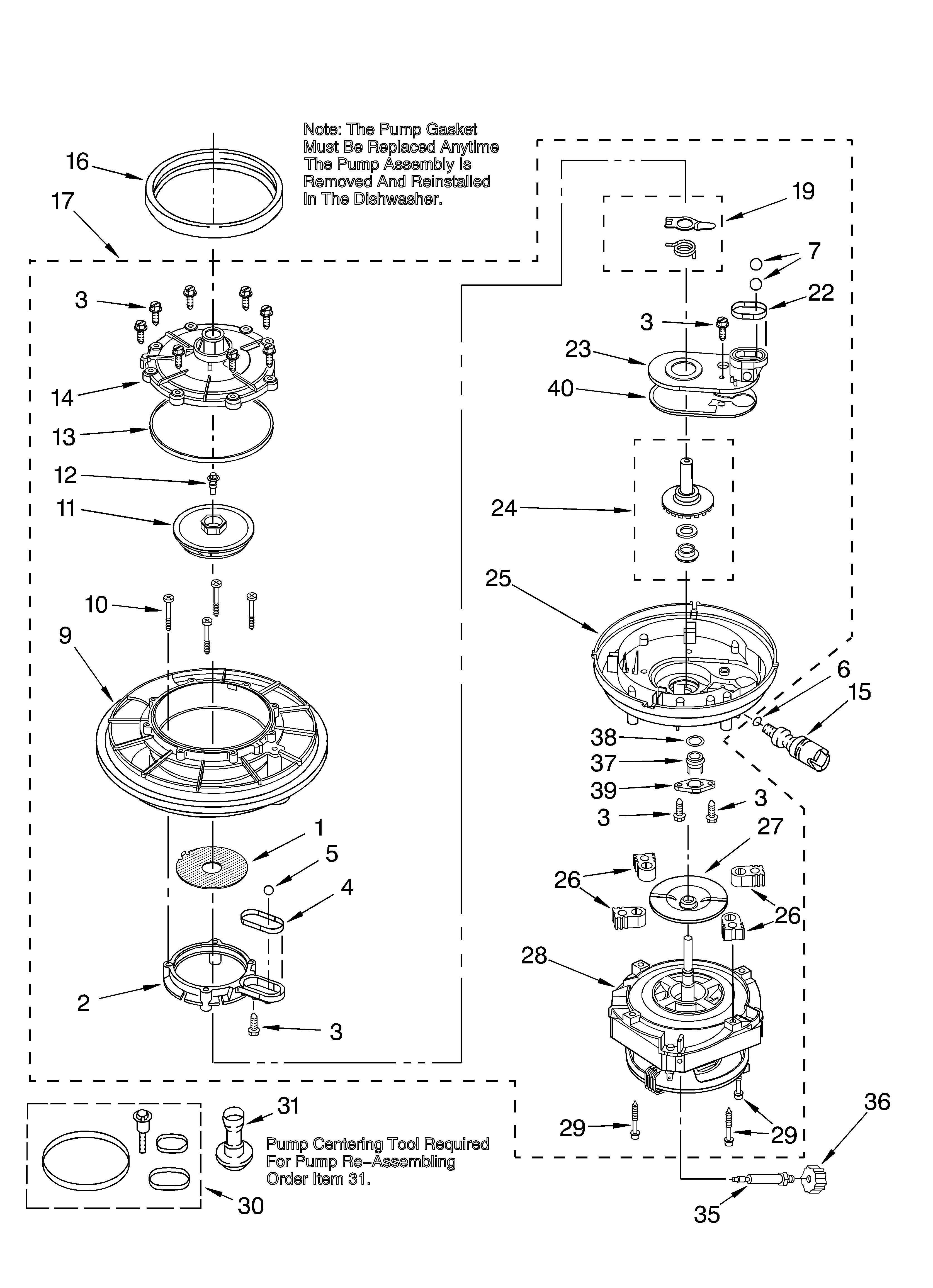 Pump and motor