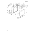 Whirlpool DP840SWKX0 frame and console/literature diagram