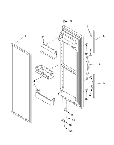 Refrigerator door