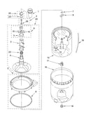 Agitator, basket and tub