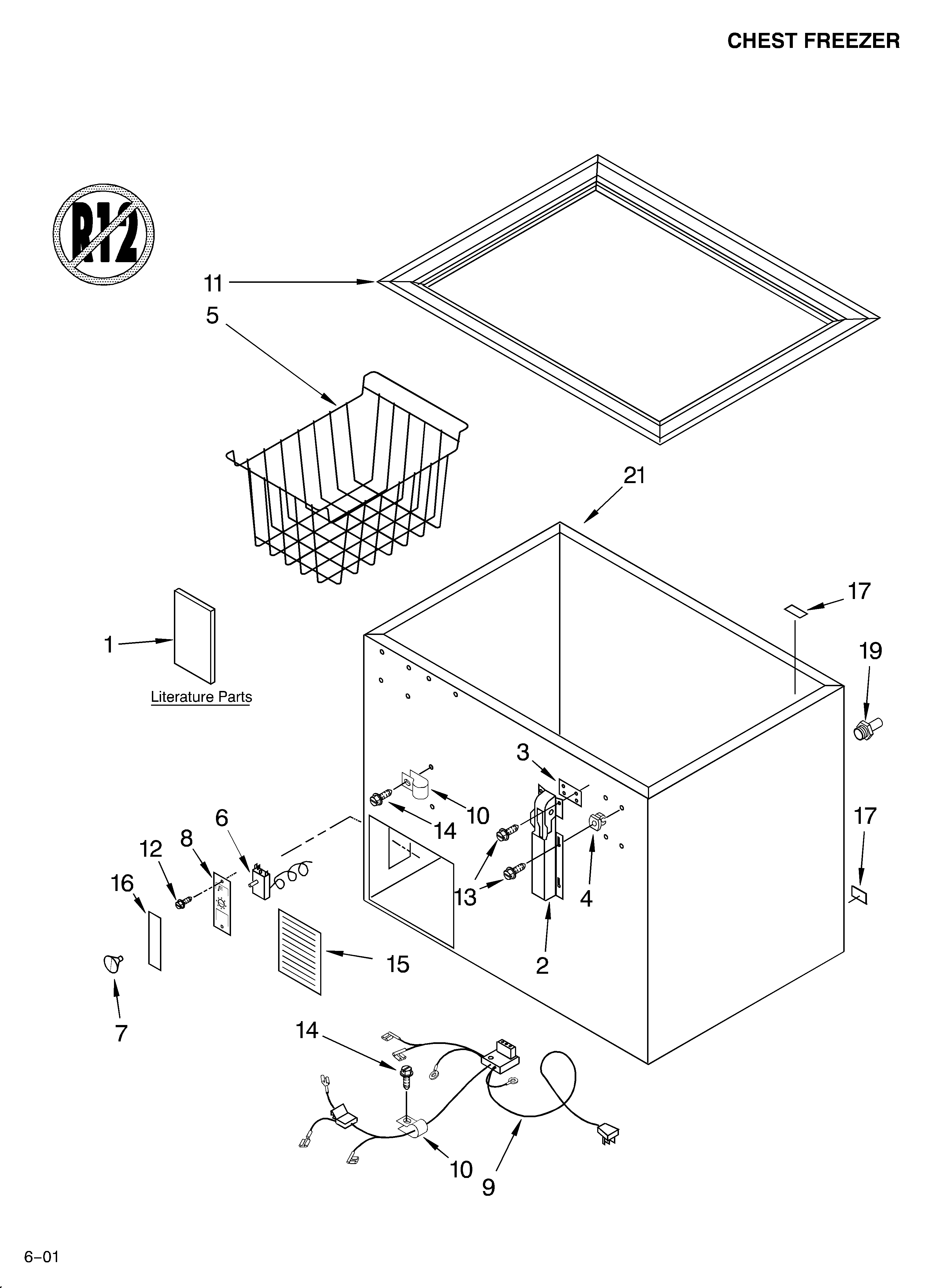 Chest freezer/literature