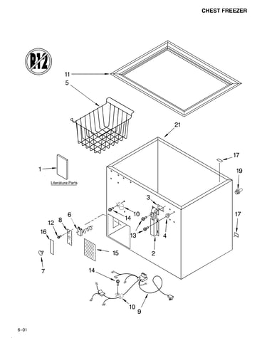 Chest freezer/literature