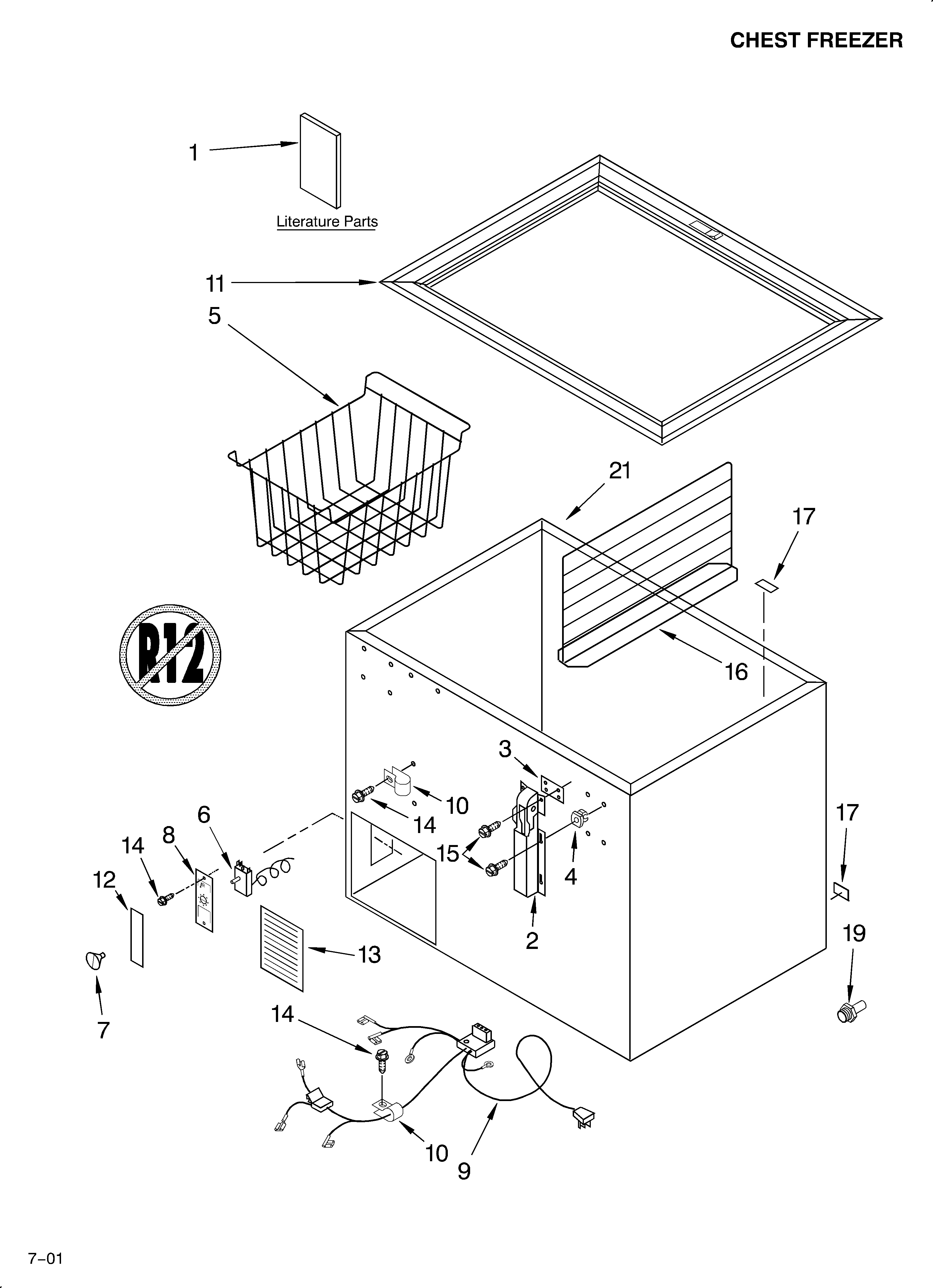 Cabinet parts/literature