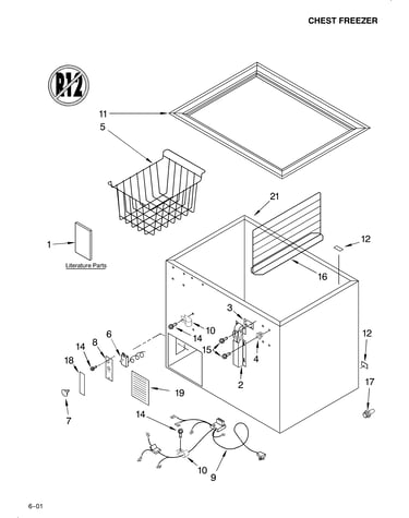Chest freezer/literature
