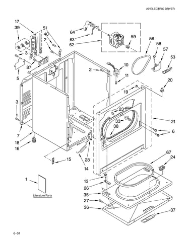 Cabinet parts/literature parts