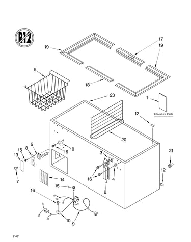Cabinet parts/literature parts