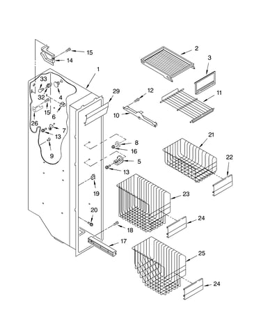 Freezer liner