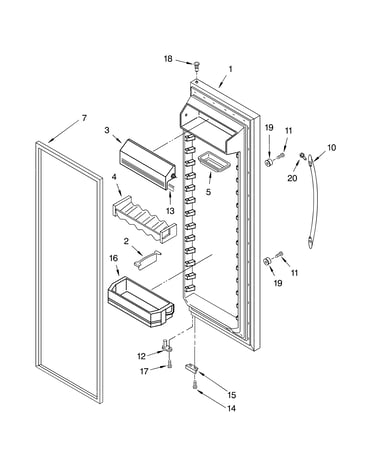 Refrigerator door
