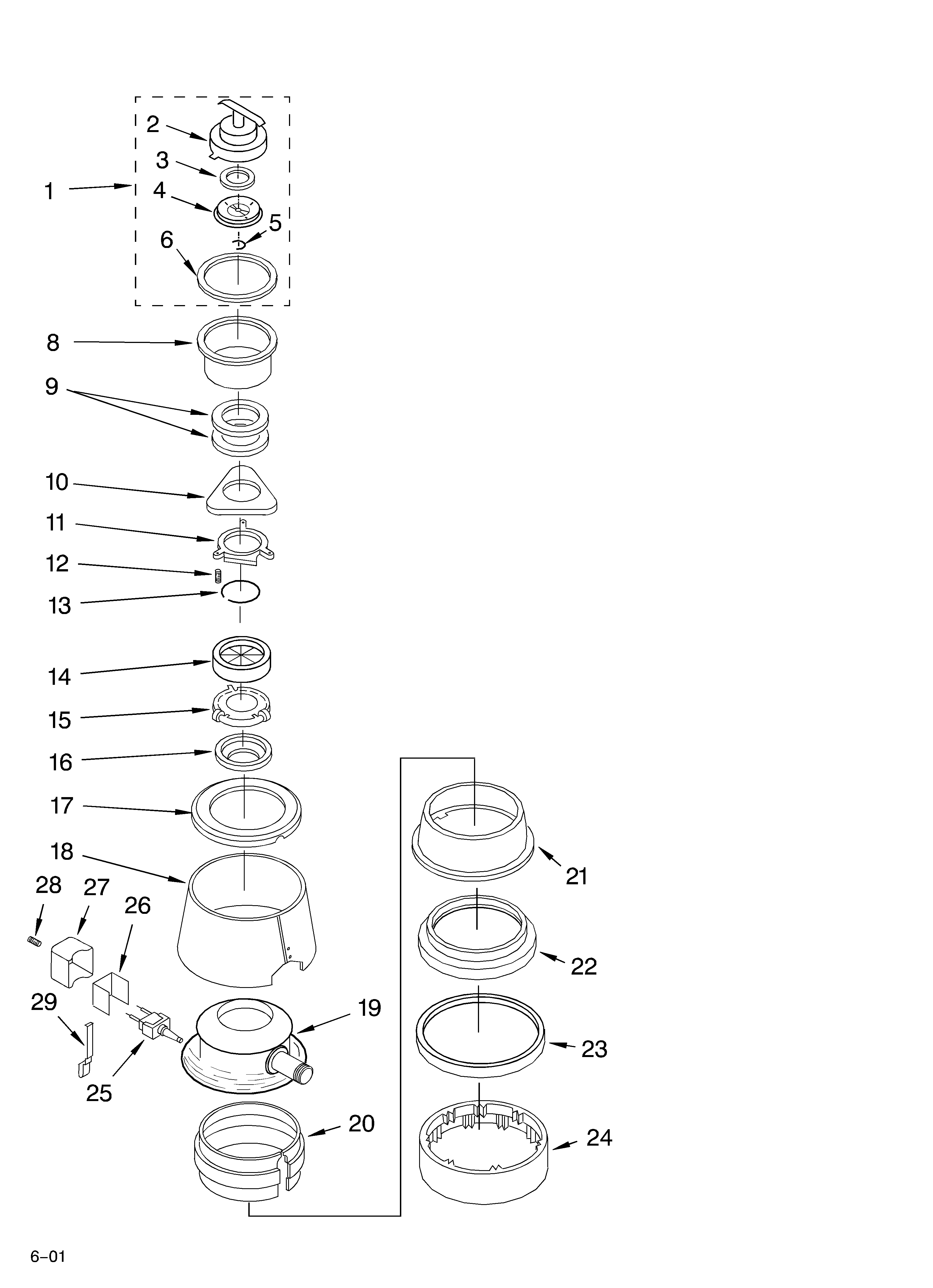 Upper housing and flange