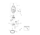 Whirlpool GC1000XE1 lower housing and motor diagram