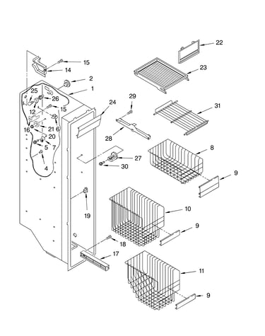 Freezer liner
