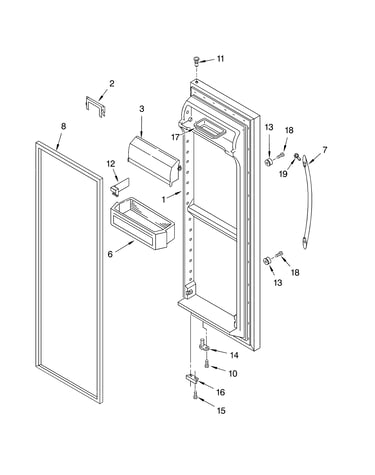 Refrigerator door