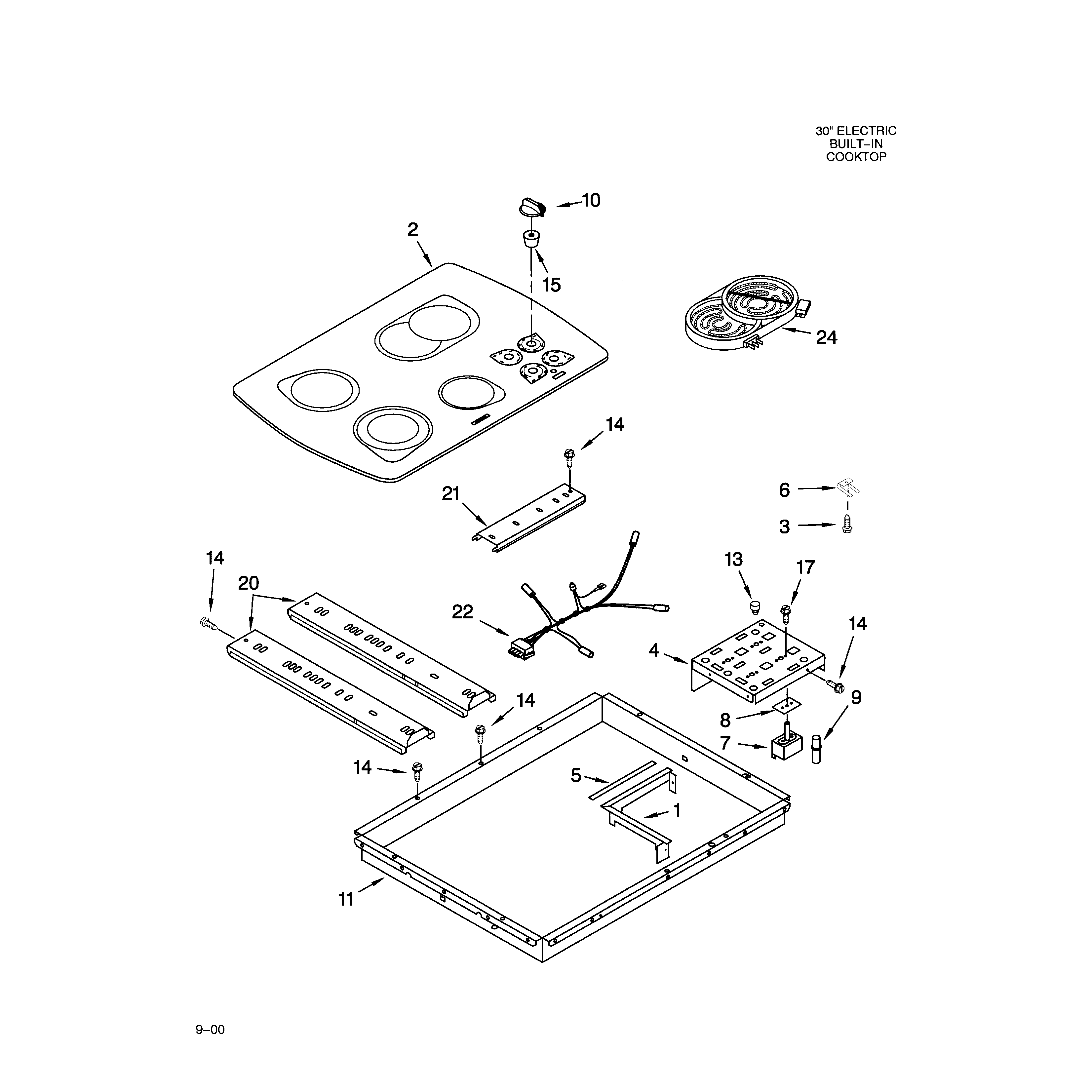 Cooktop parts