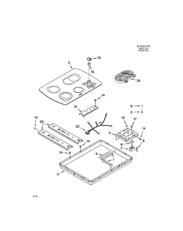 Cooktop parts