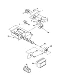 Motor and ice container