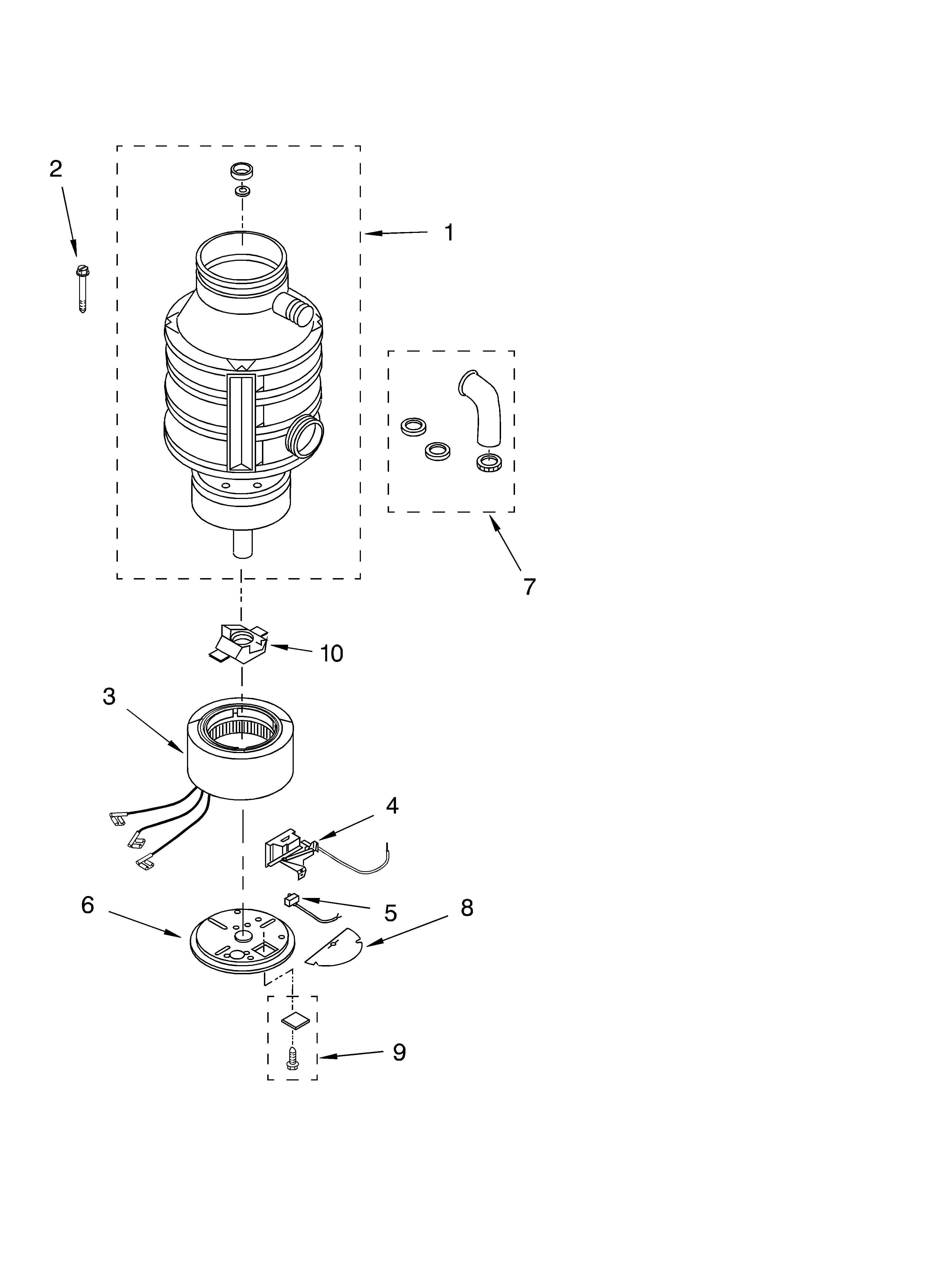 Lower housing & motor parts