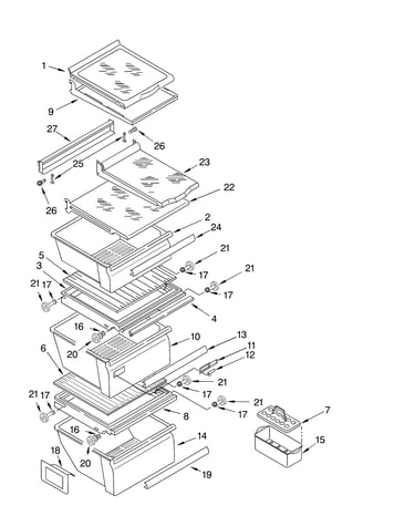 Refrigerator shelf