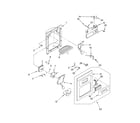 Whirlpool 4YED27DQFW04 dispenser front diagram