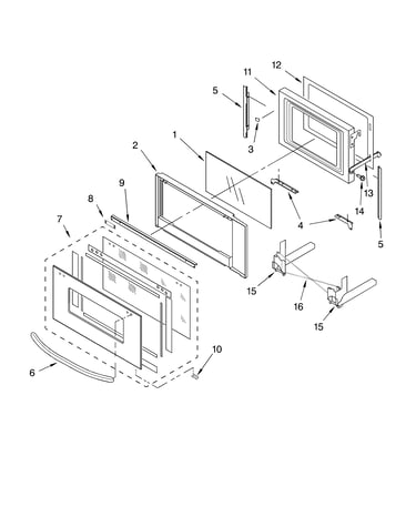 Microwave door