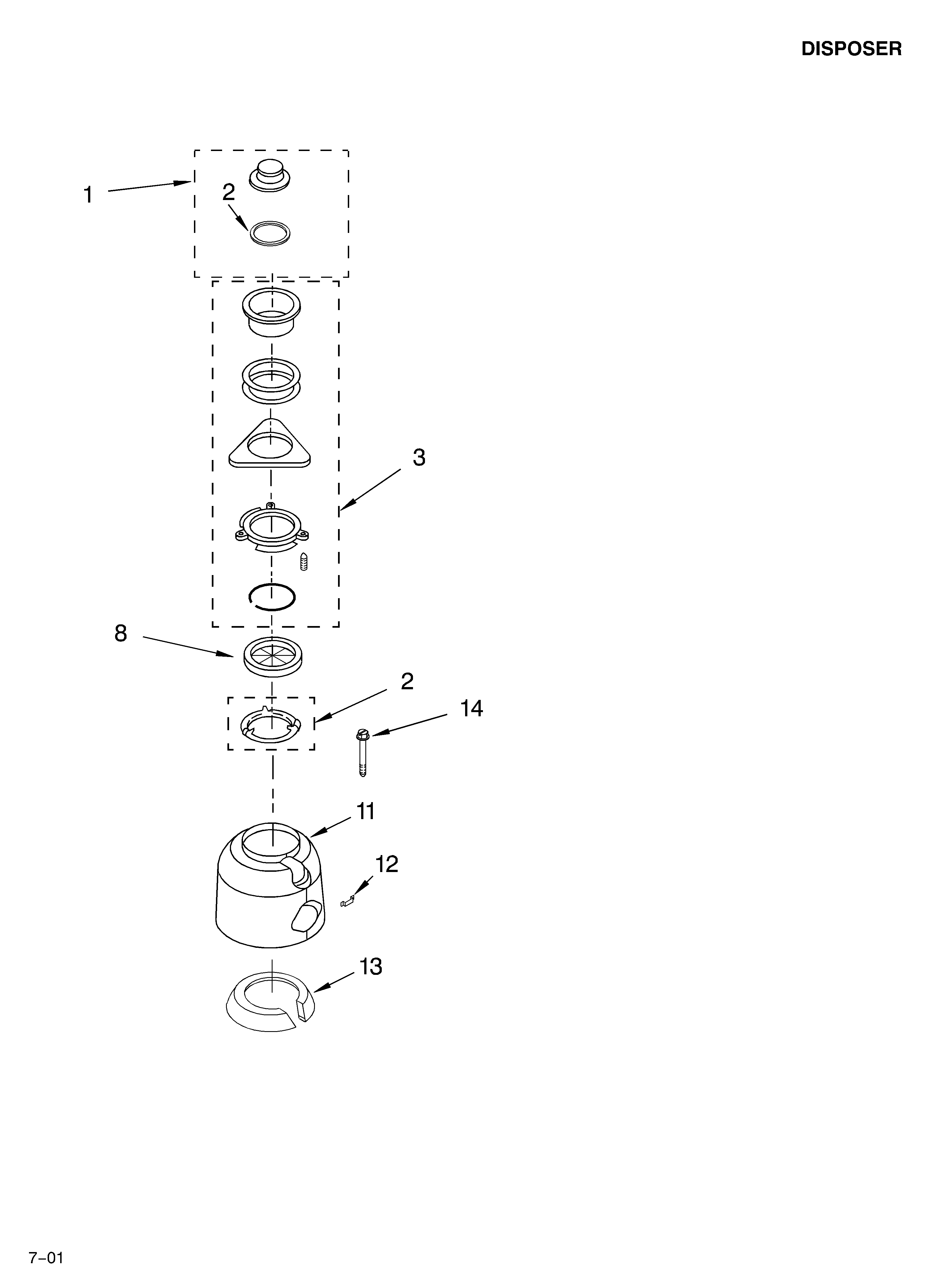Upper housing & flange parts