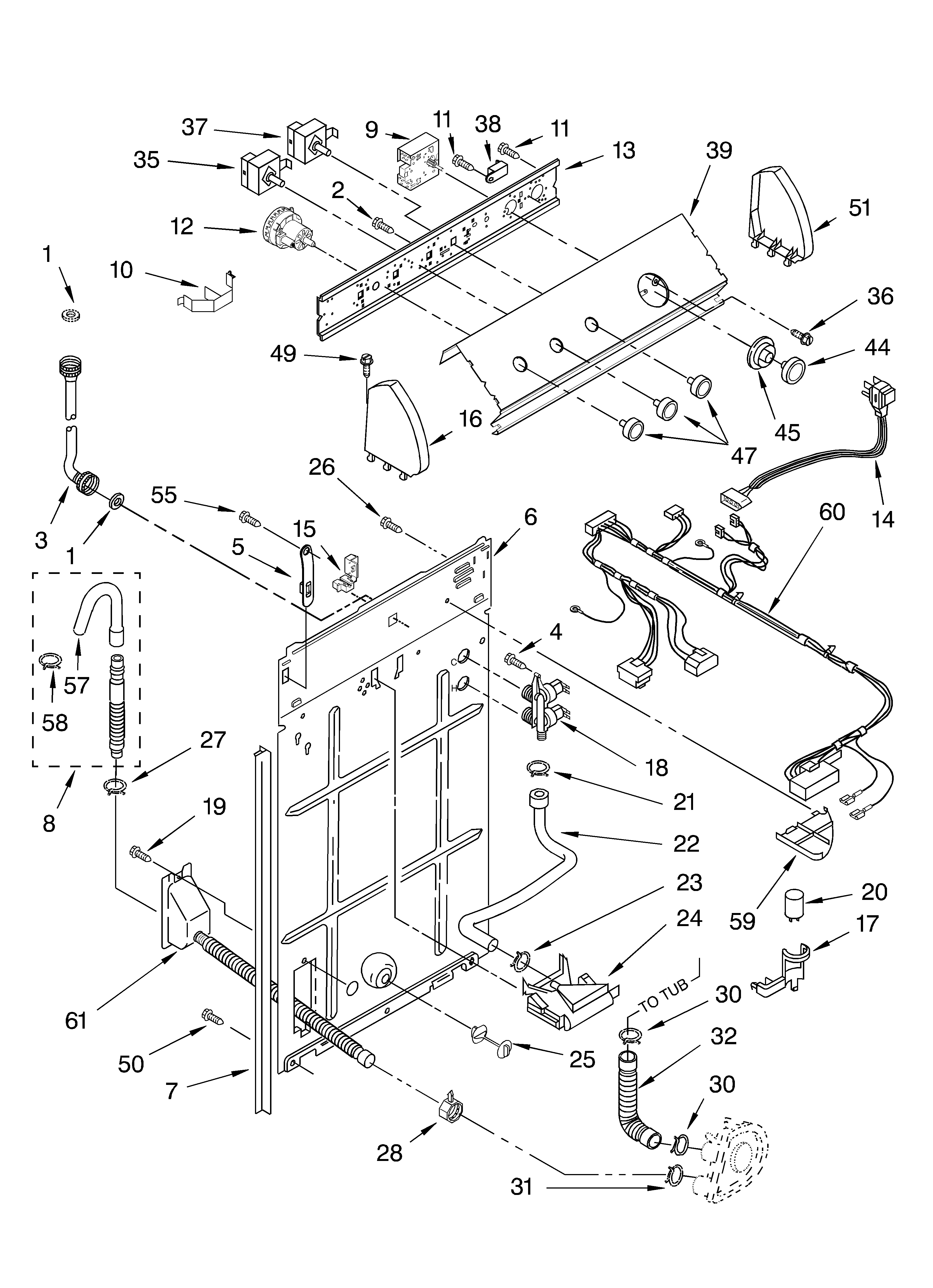 Controls and rear panel
