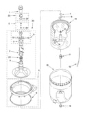 Agitator, basket and tub