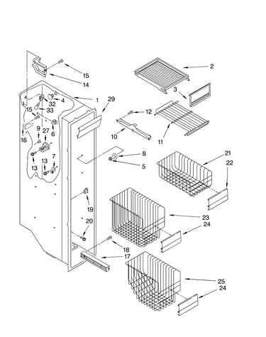 Freezer liner