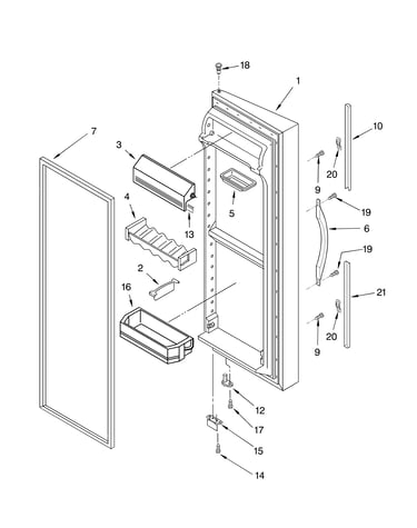 Refrigerator door