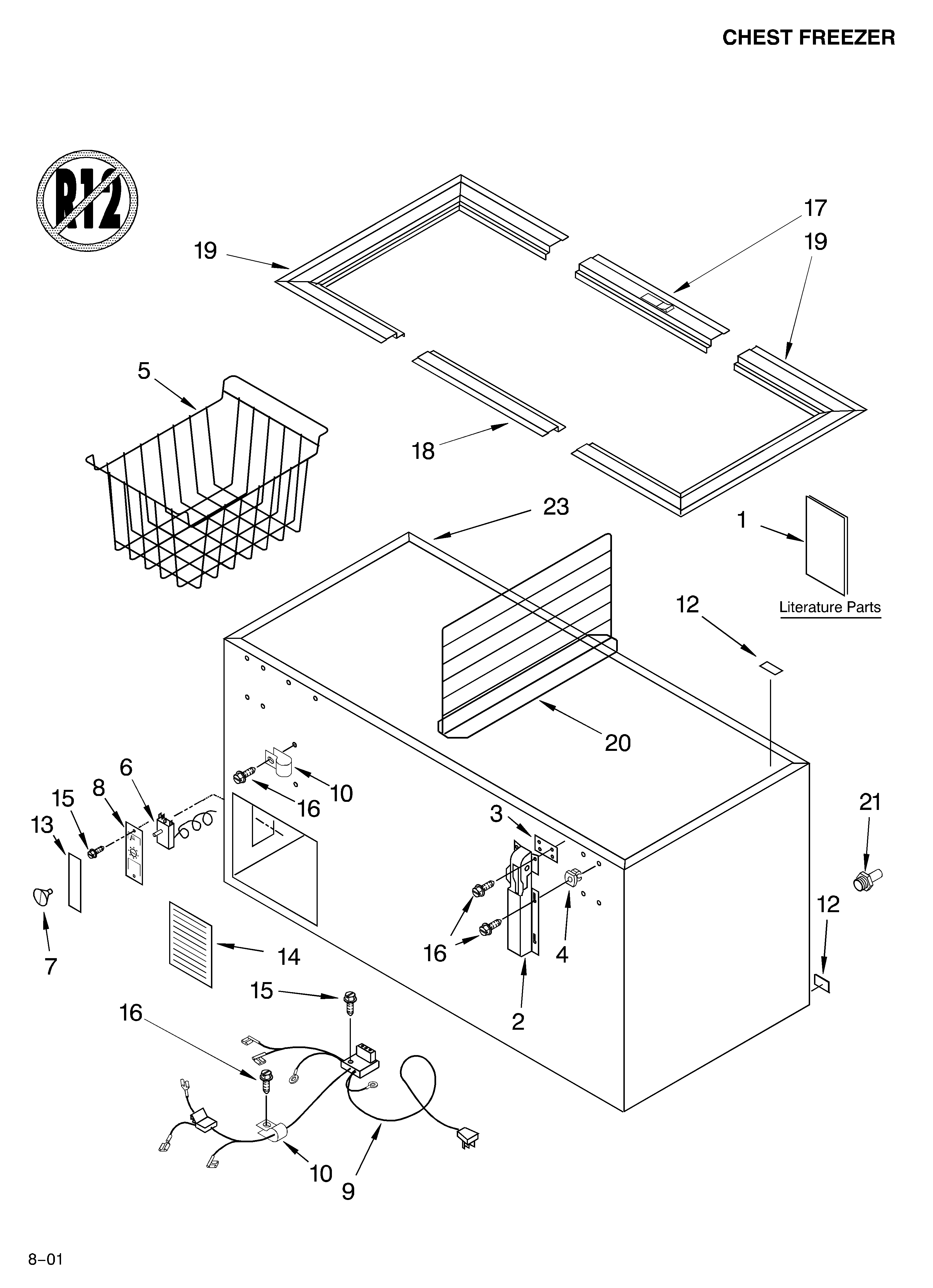 Cabinet parts/literature parts