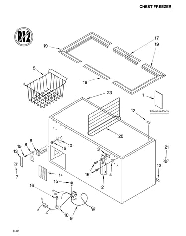 Cabinet parts/literature parts