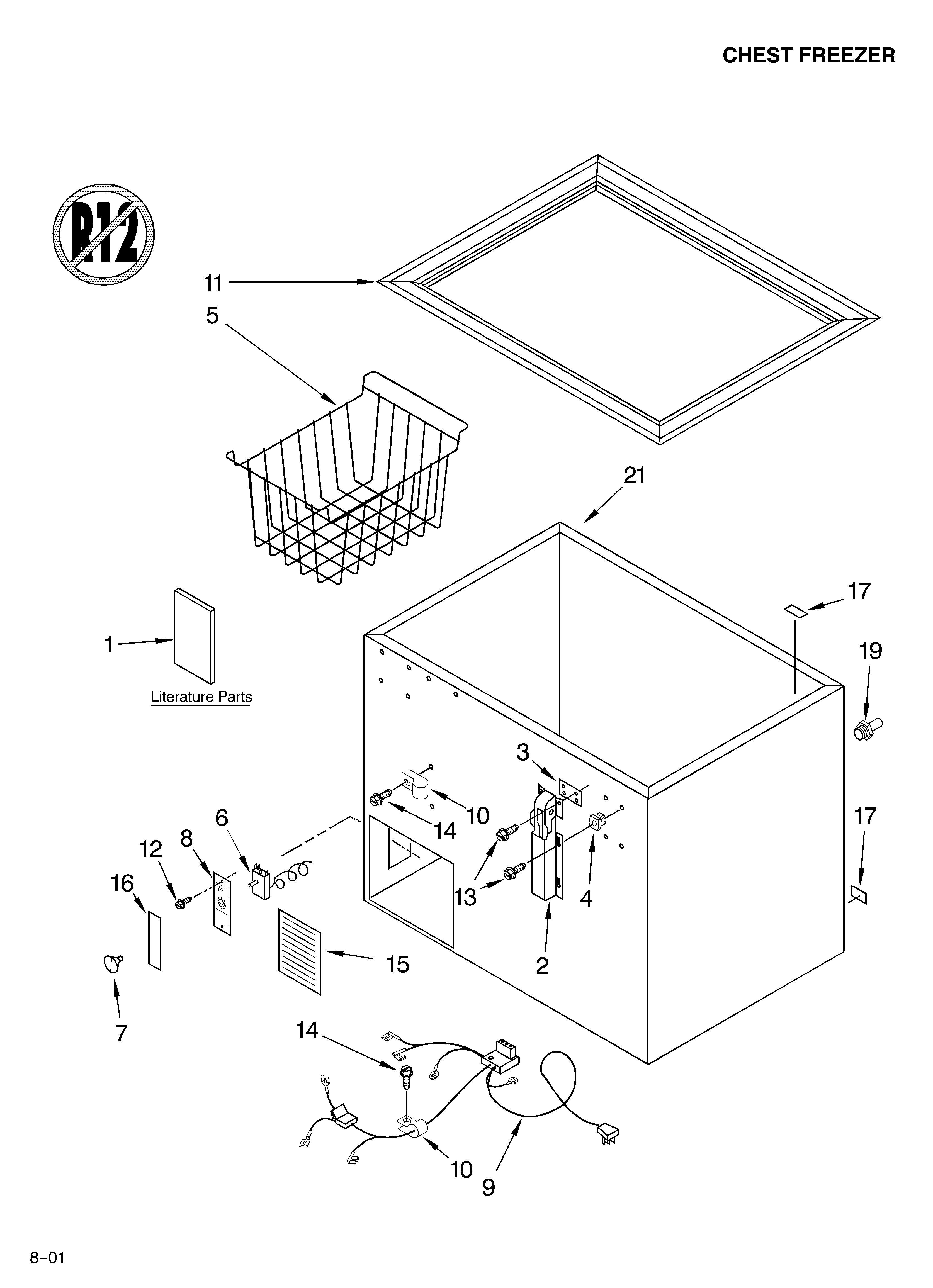 Cabinet parts/literature parts
