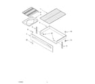 Estate TEP325KW0 drawer & broiler diagram