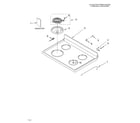Whirlpool RF3020XKW0 cooktop/literature diagram