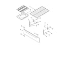 Whirlpool SF341BEKW0 drawer & broiler diagram