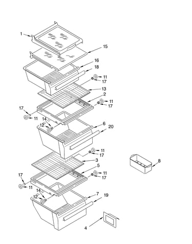 Refrigerator shelf