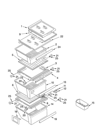 Refrigerator shelf