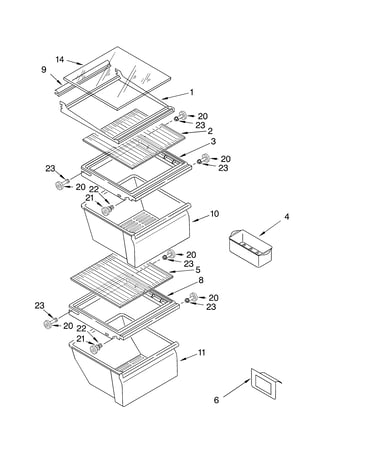 Refrigerator shelf